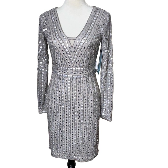 NWT-MAC DUGGAL Studded Sheath Dress-6351 - Picture 1 of 6